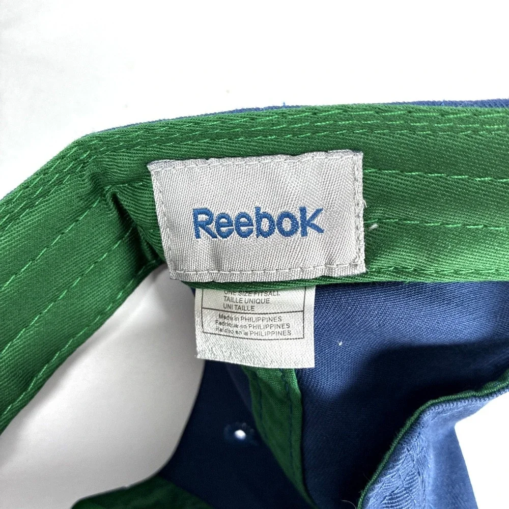 Vancouver Canucks Hockey NHL Reebok Hat Adjustable Green Blue One Size Cap New
